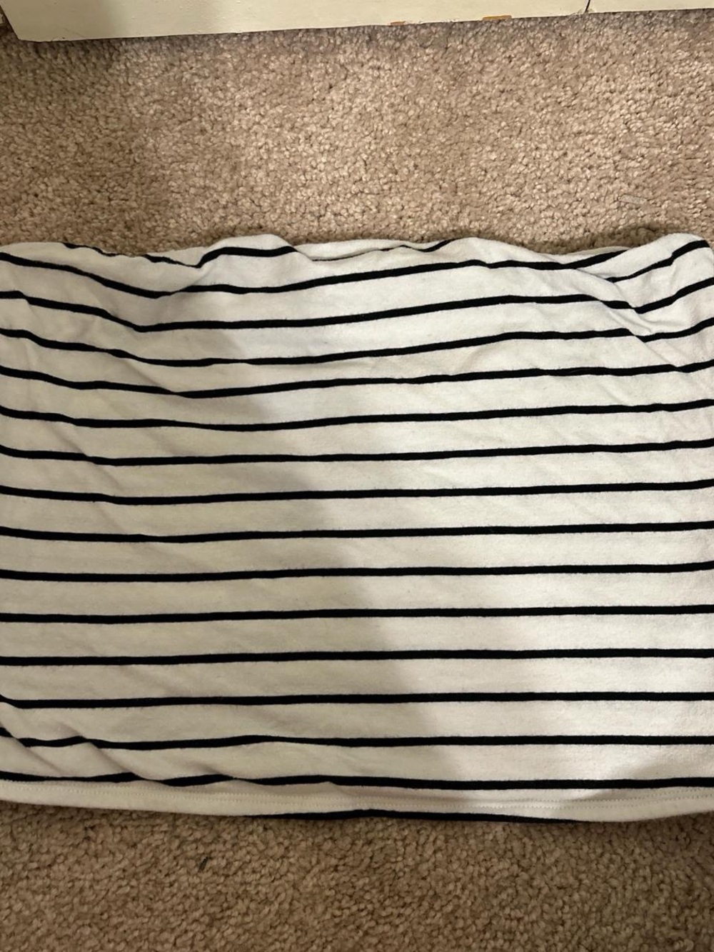 No Boundaries Black and White Striped Tube Top